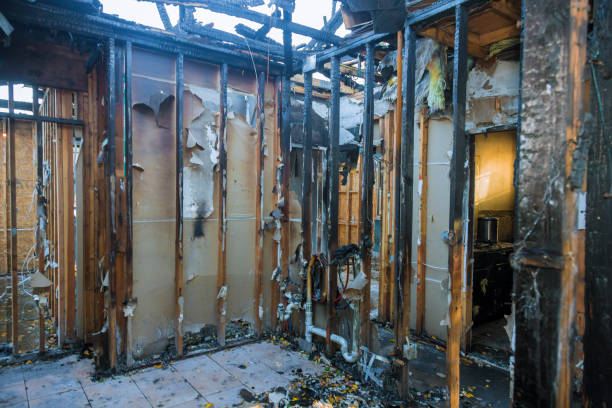 Professional Emergency Fire Damage Restoration technician working in Ruskin, FL